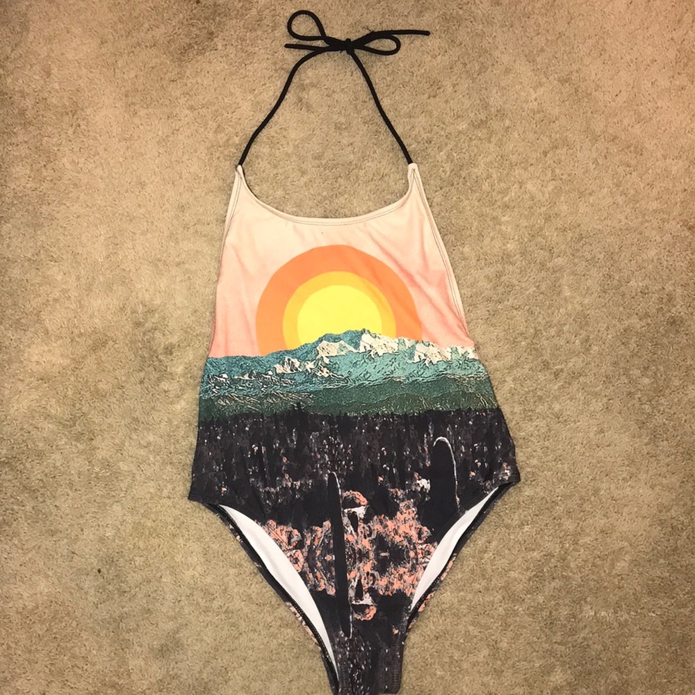Urban Outfitters Sunset One Piece Swimsuit